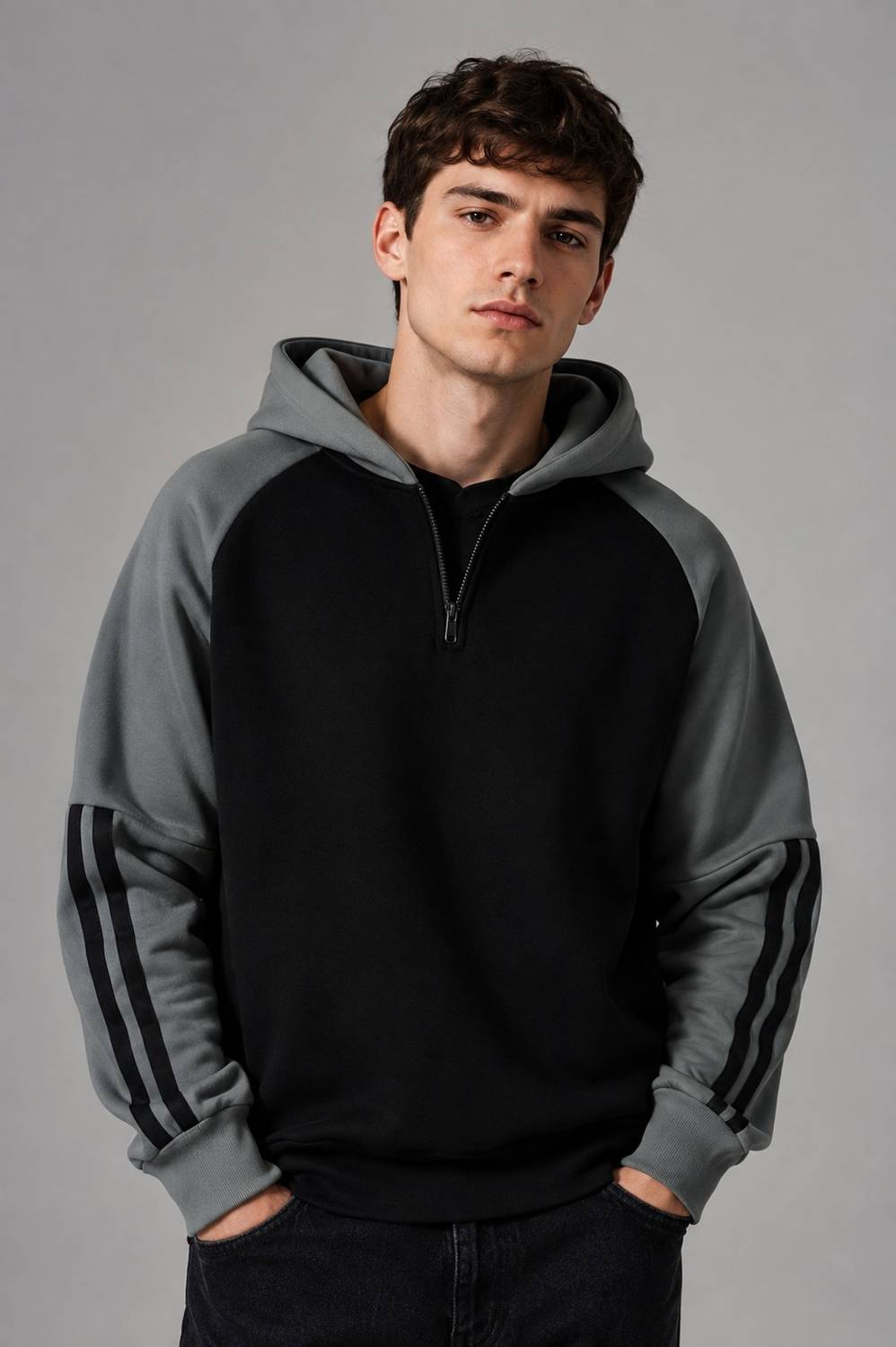 JERKYN Full Sleeve Striped Men Sweatshirt - Image 1