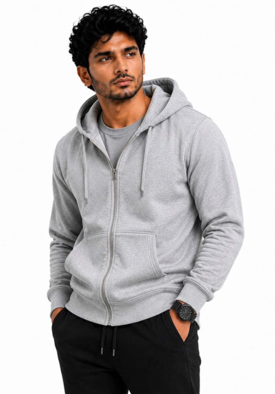 EMEX Full Sleeve Solid Men Sweatshirt - Image 1