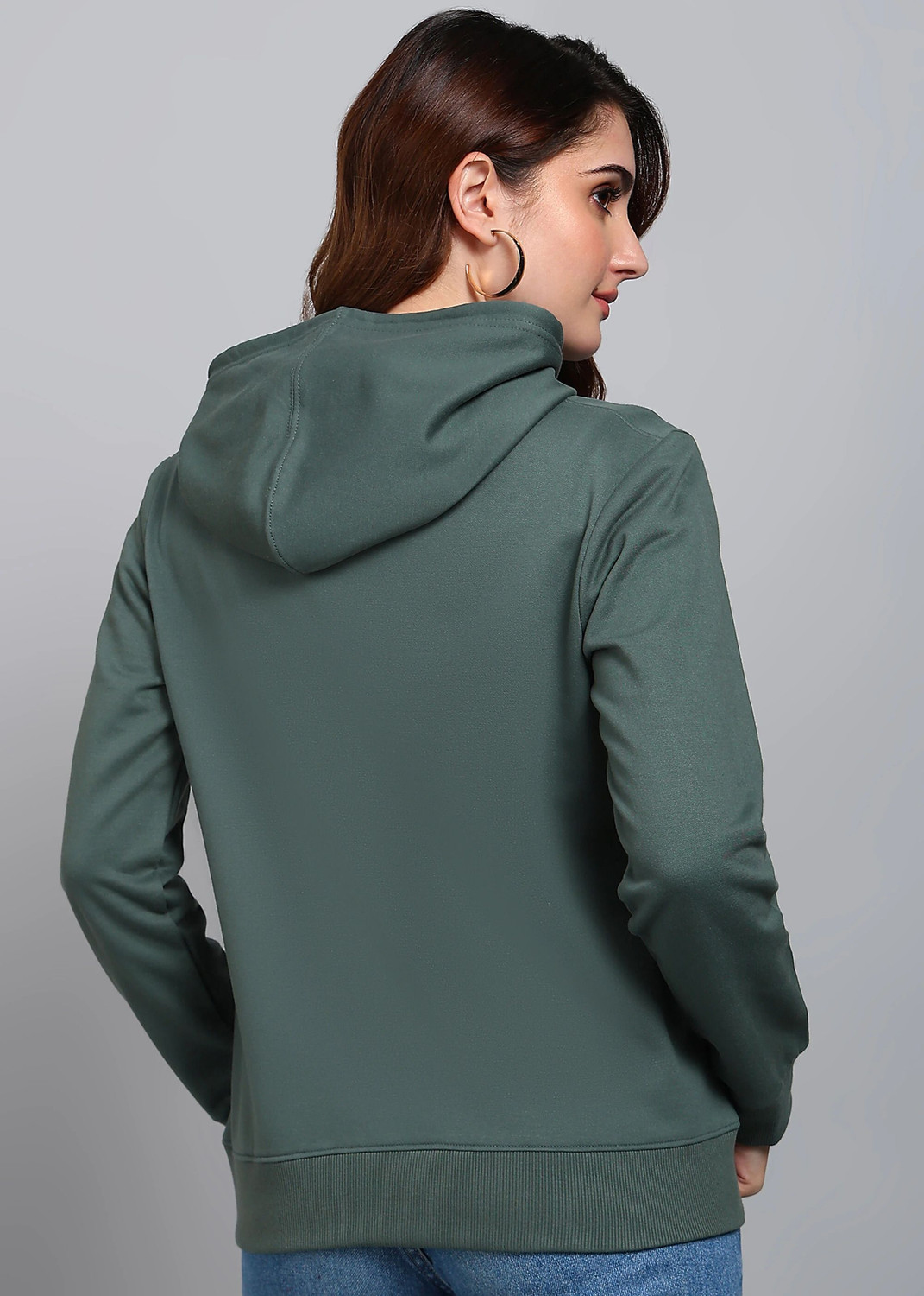 Image of Alan Jones Full Sleeve Solid Women Sweatshirt