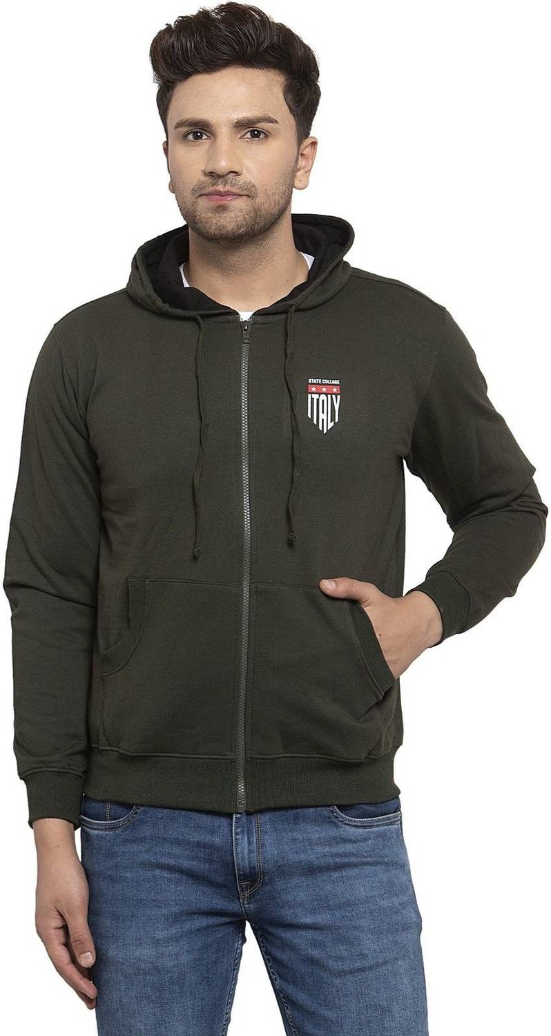 CANTABIL Full Sleeve Solid Men Sweatshirt