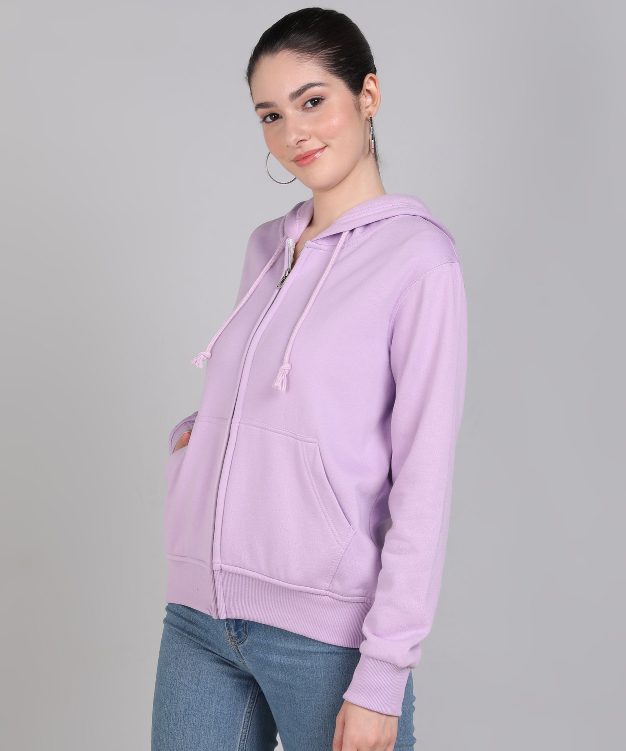 Image of Alan Jones Full Sleeve Solid Women Sweatshirt