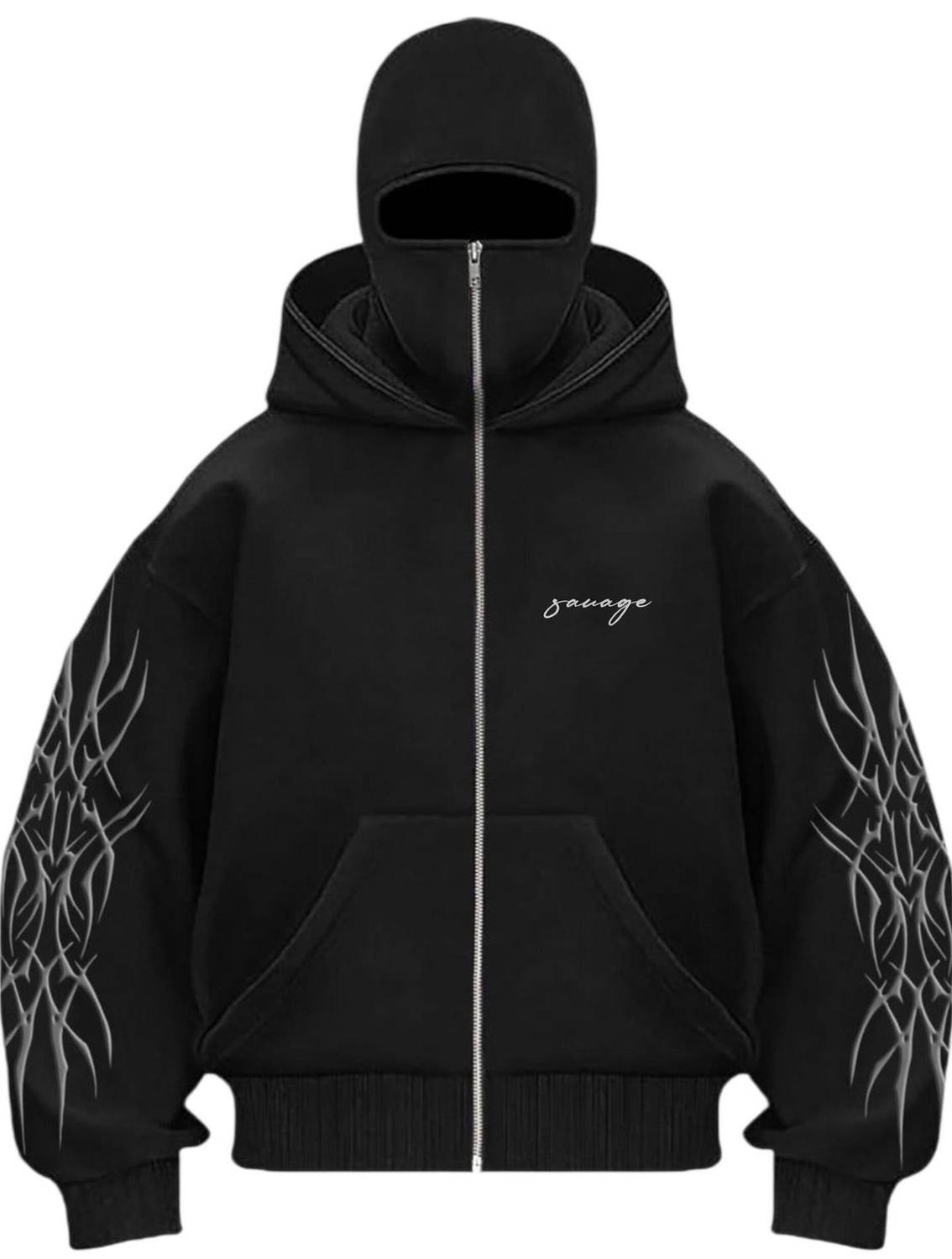 Be Savage Full Sleeve Printed Men Sweatshirt