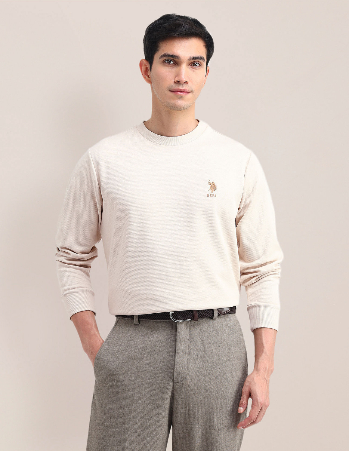 Image of U.S. POLO ASSN. Full Sleeve Printed Men Sweatshirt