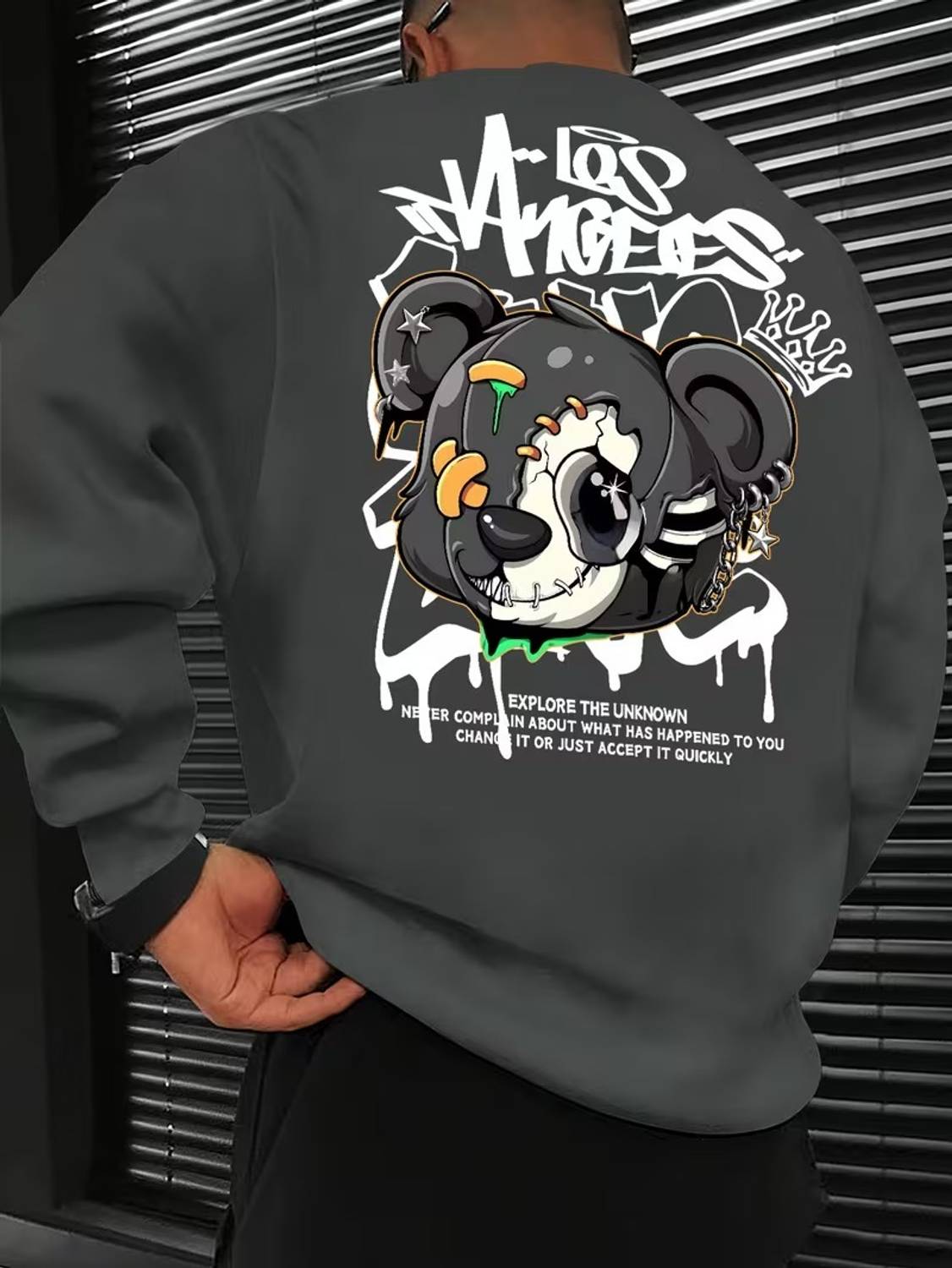 Adel Wear Full Sleeve Graphic Print, Printed Men Sweatshirt