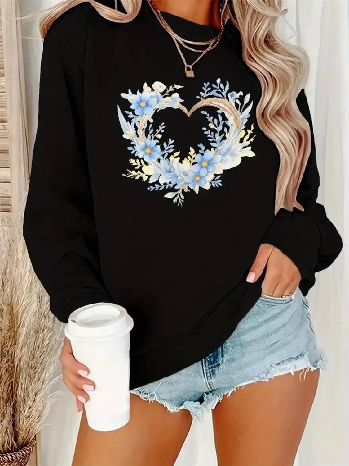 Adel Wear Full Sleeve Printed Women Sweatshirt