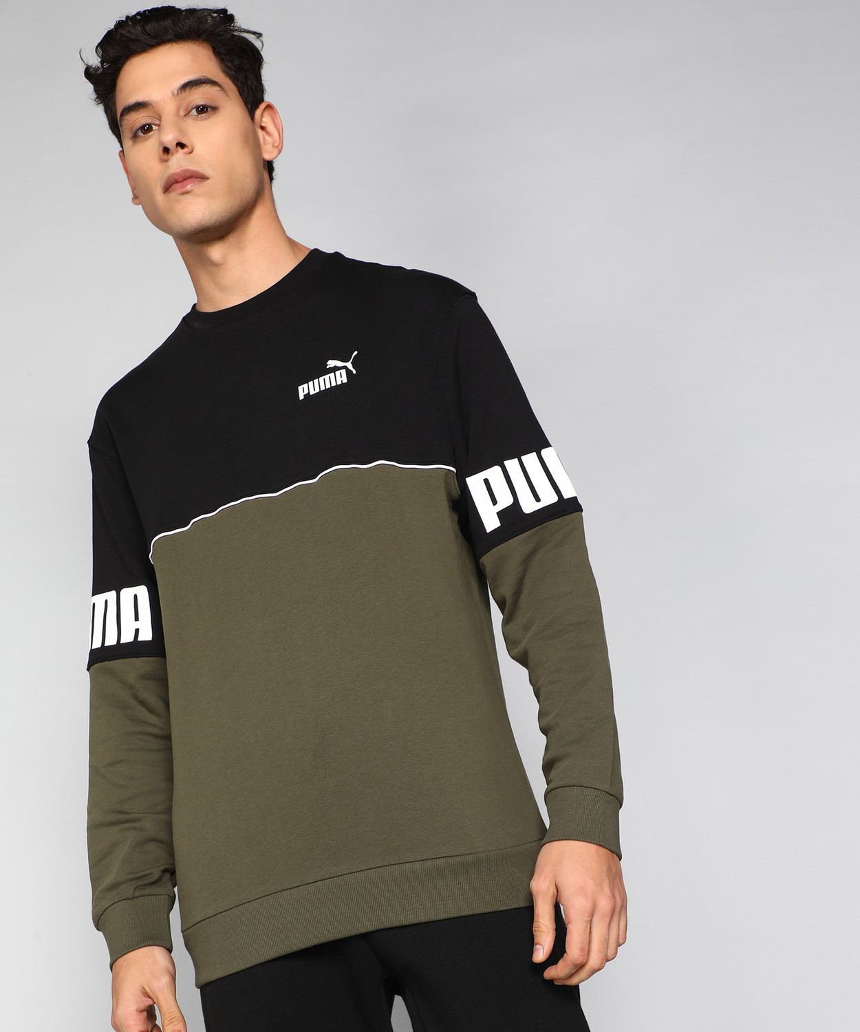 Image of PUMA Full Sleeve Printed Men Sweatshirt
