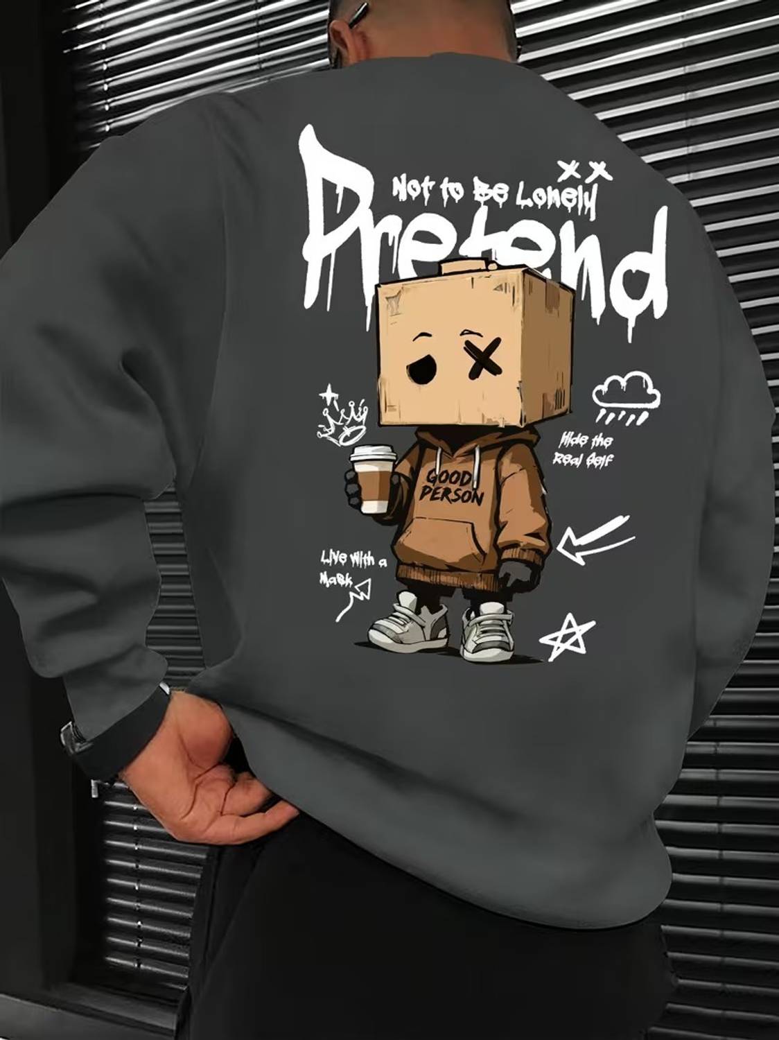 Adel Wear Full Sleeve Graphic Print, Printed Men Sweatshirt