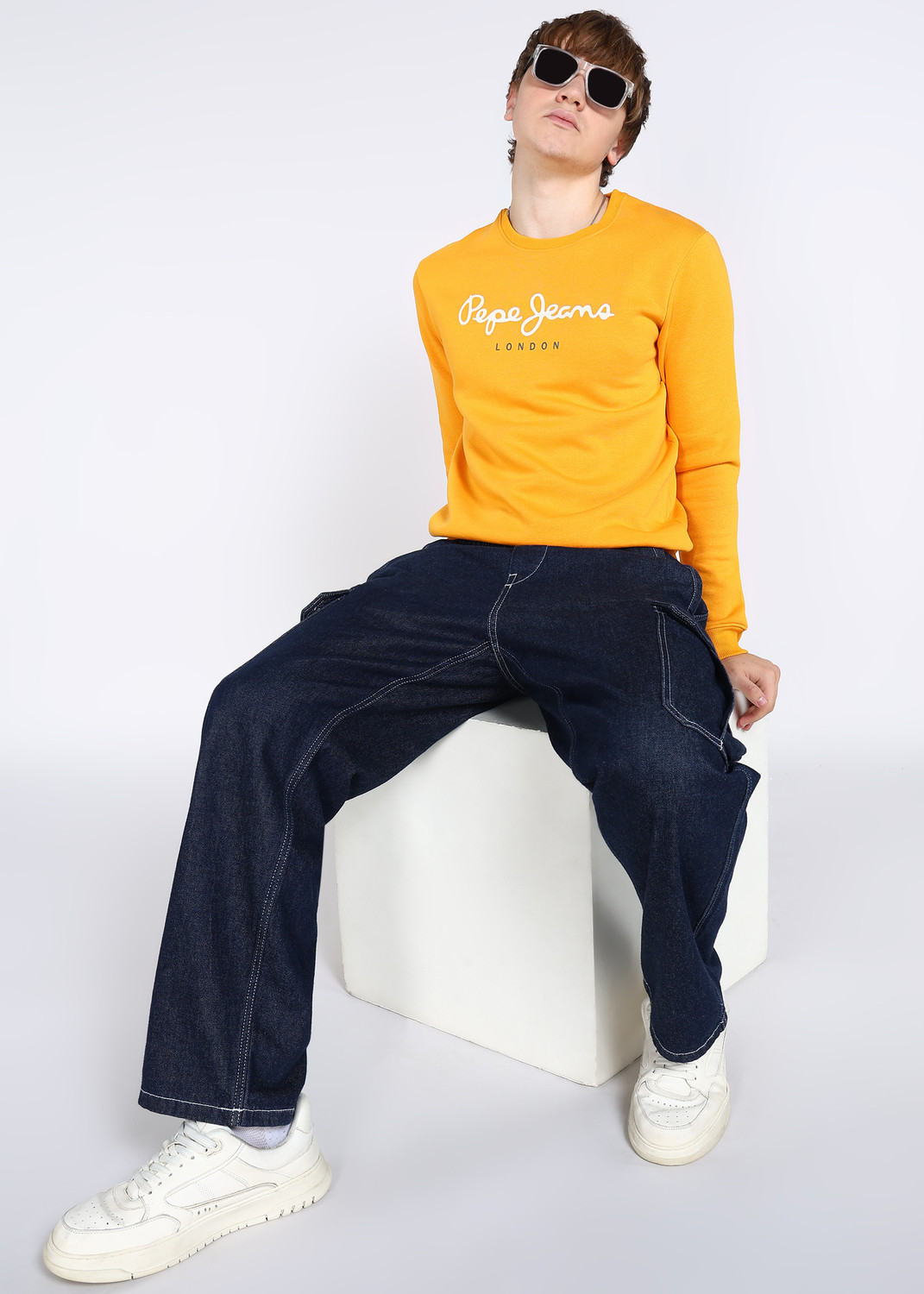Image of Pepe Jeans Full Sleeve Graphic Print Men Sweatshirt