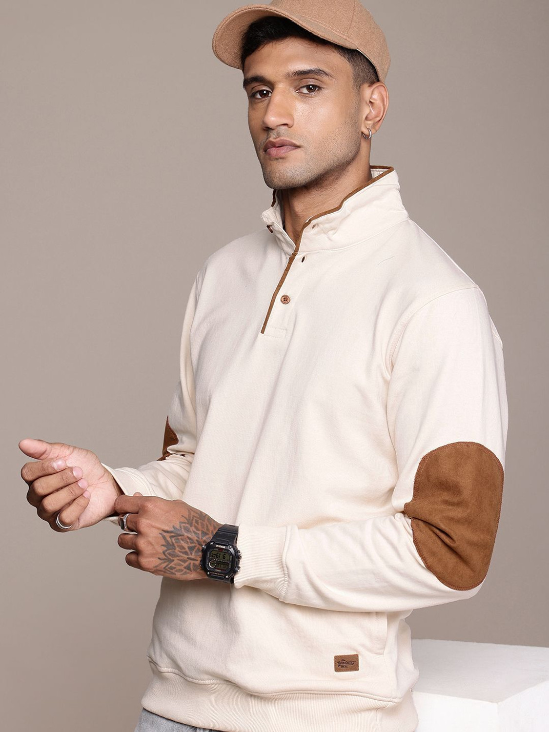 Image of Roadster Full Sleeve Solid Men Sweatshirt