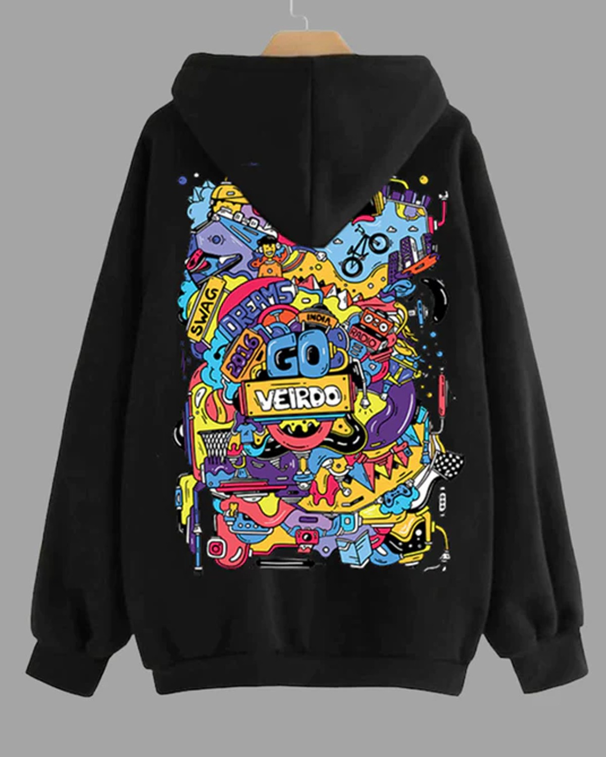 Image of Veirdo Full Sleeve Printed Men Sweatshirt