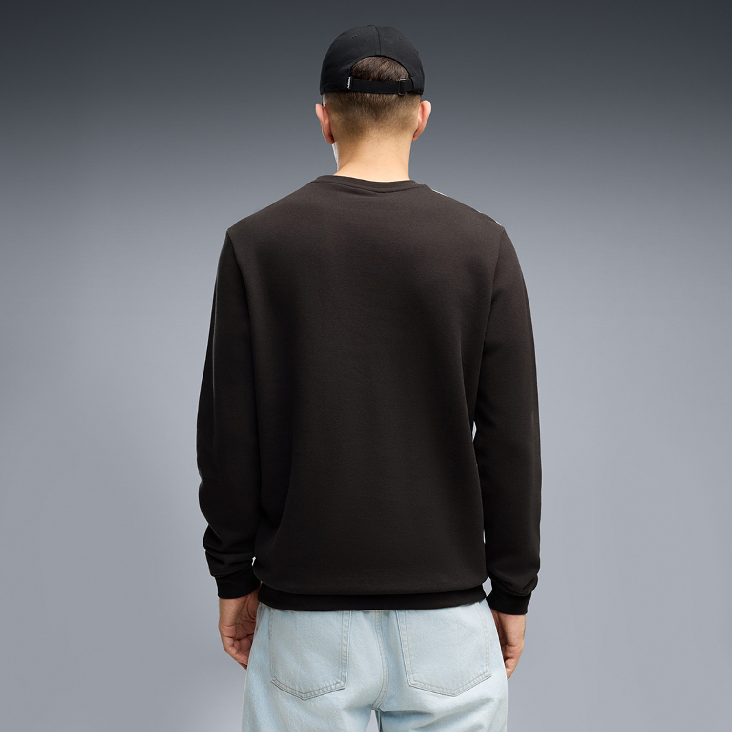 Image of PUMA Full Sleeve Striped Men Sweatshirt