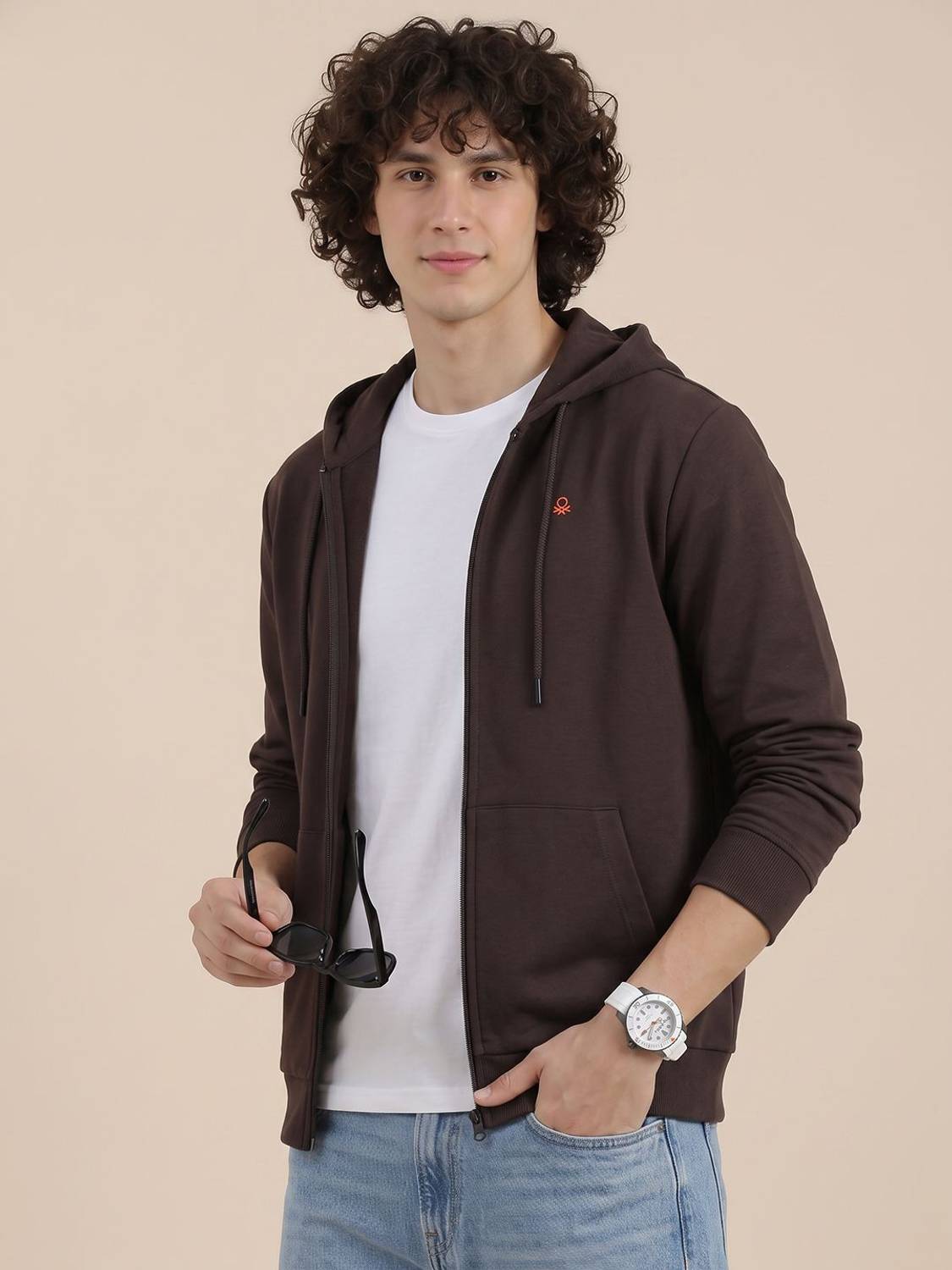 United Colors of Benetton Men Solid Sweatshirt - Image 1