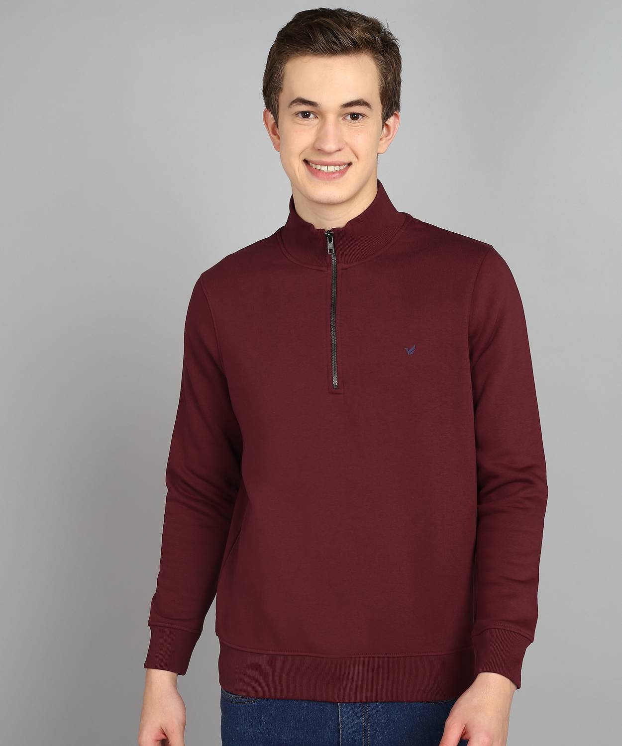 Blackberrys Full Sleeve Solid Men Sweatshirt