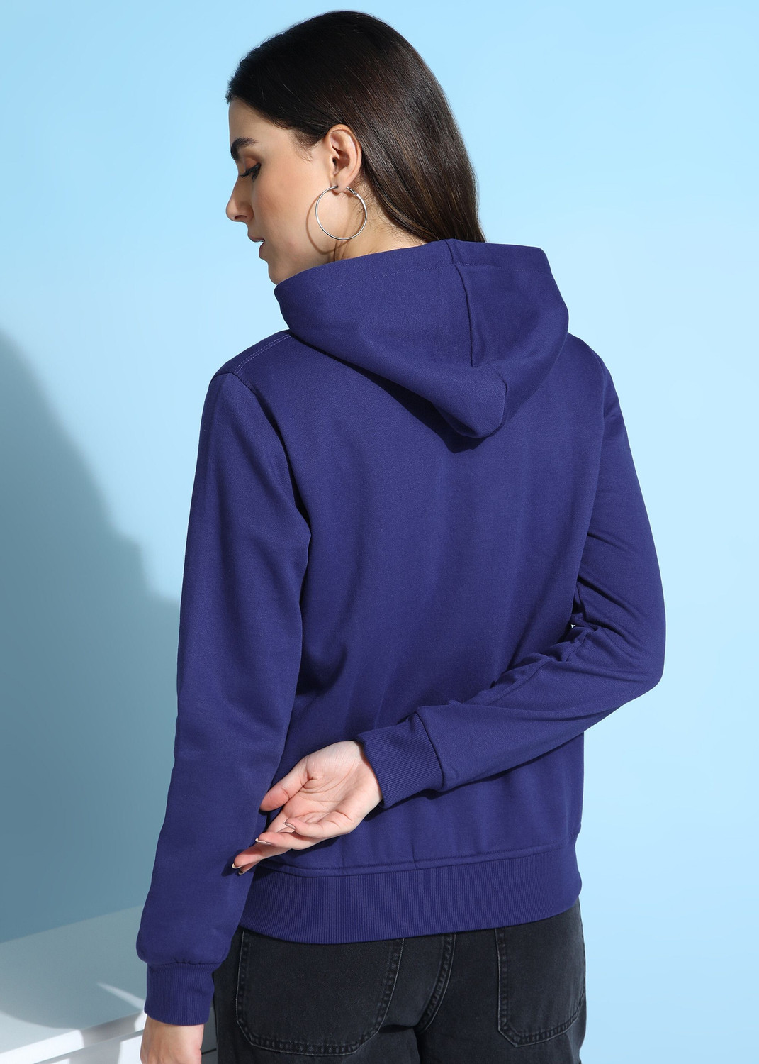 Image of Alan Jones Full Sleeve Solid Women Sweatshirt
