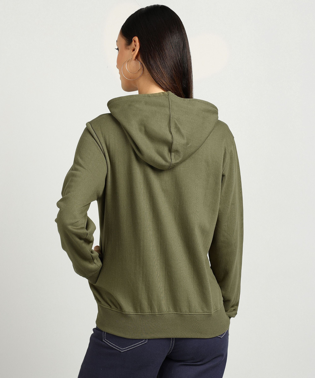Image of Alan Jones Full Sleeve Solid Women Sweatshirt