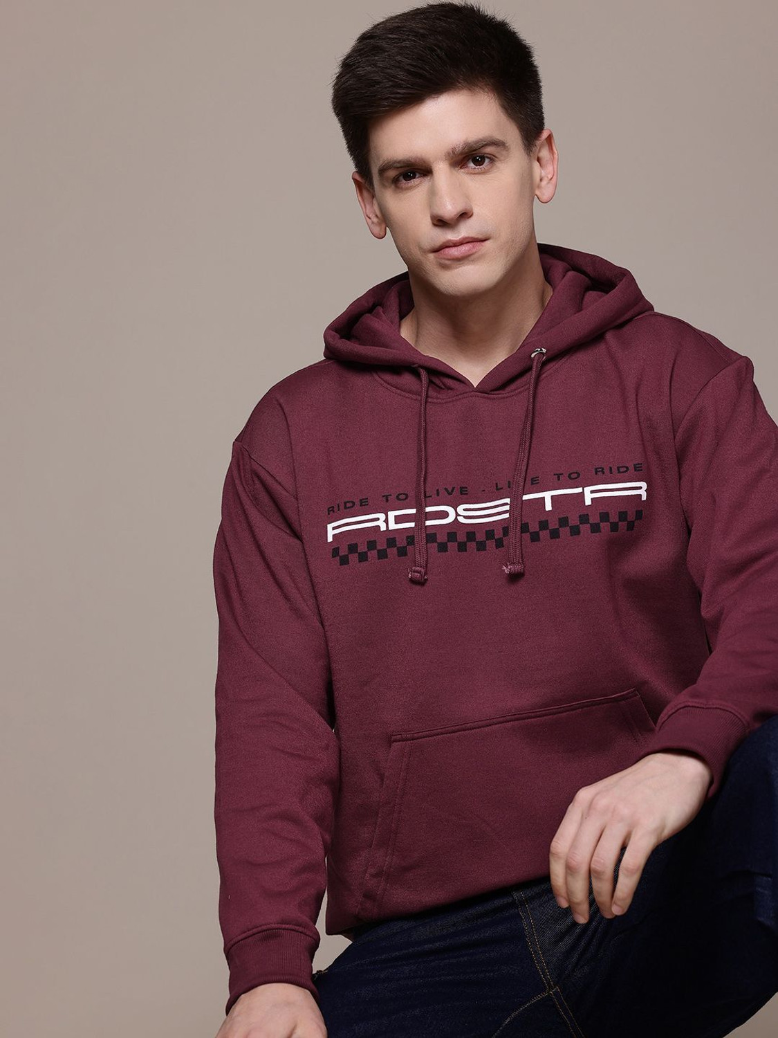 Image of Roadster Full Sleeve Printed Men Sweatshirt