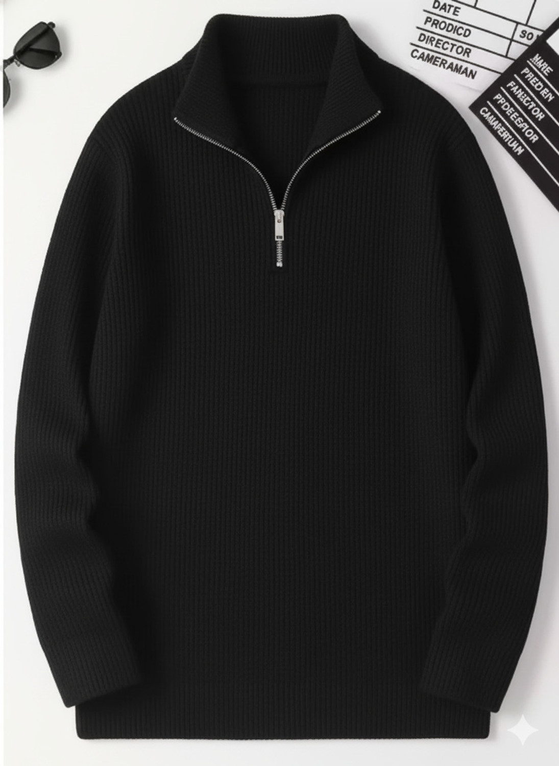 Image of Rufica Men Full Sleeve Self Design Sweatshirt