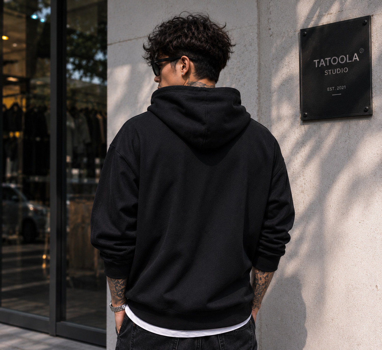 Image of YUGAKNITFASHION Full Sleeve Solid Men Sweatshirt