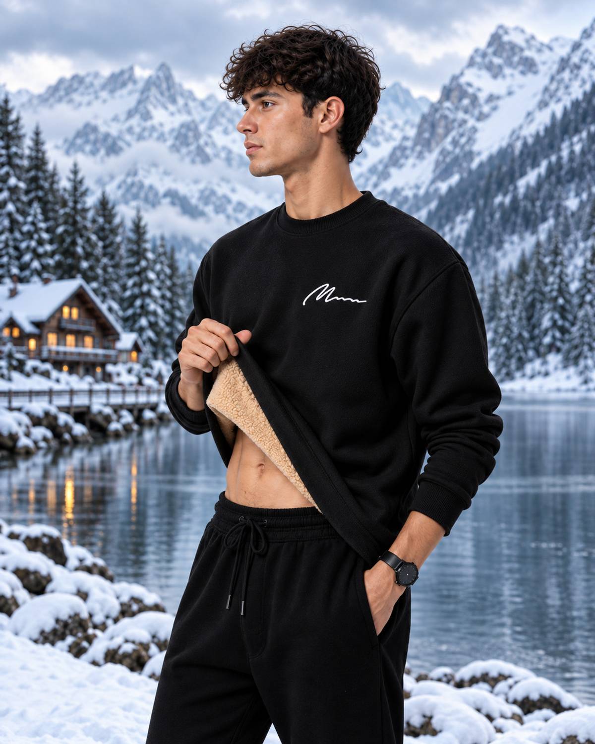 Cat Bunny Men Full Sleeve Printed Sweatshirt - Image 3