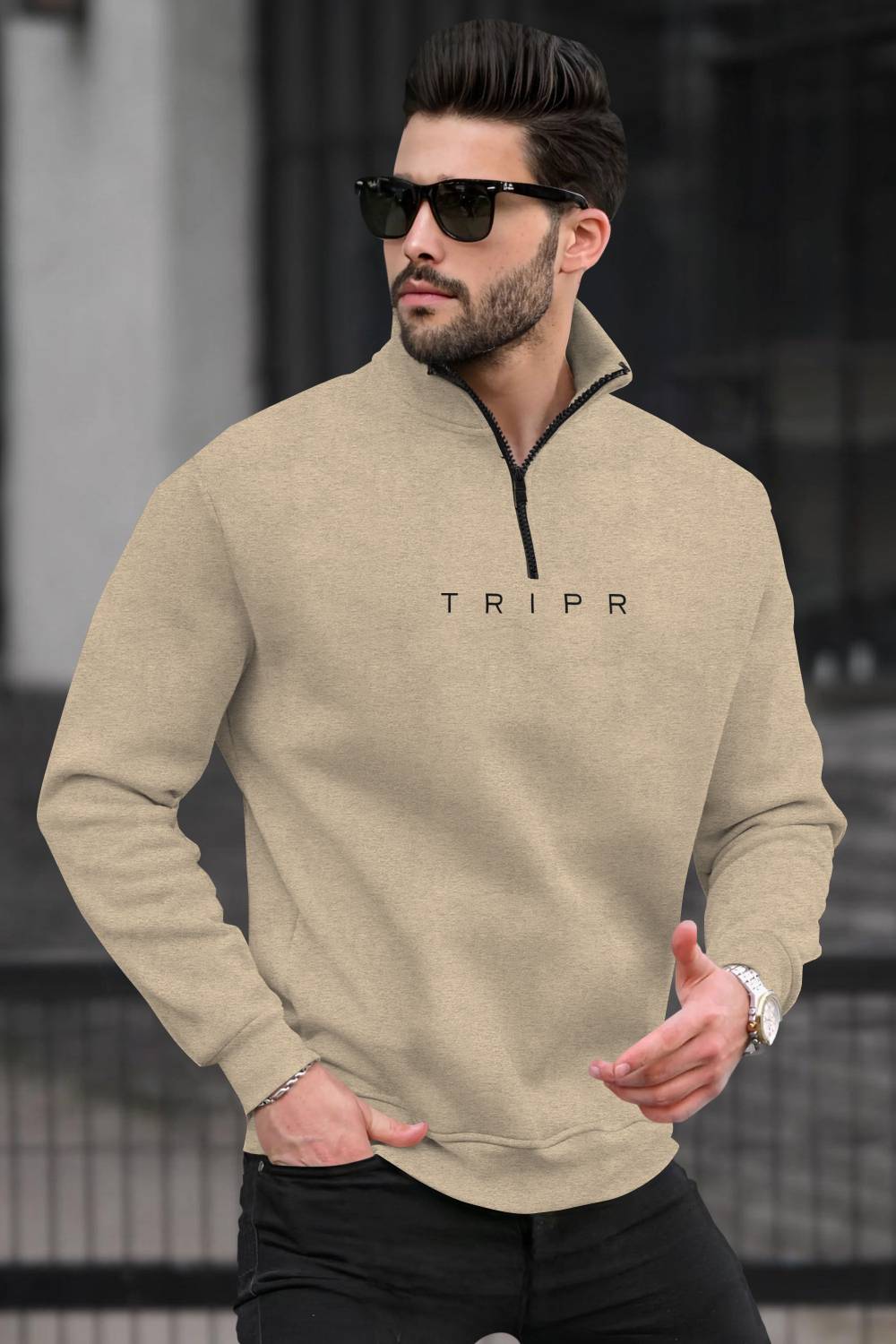 TRIPR Full Sleeve Printed Men Sweatshirt - Image 1