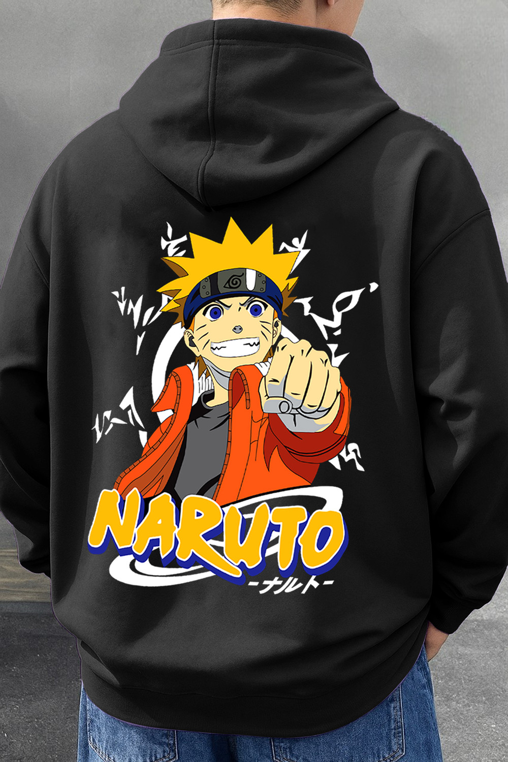 Image of Garmix Men Full Sleeve Graphic Print Hooded Sweatshirt