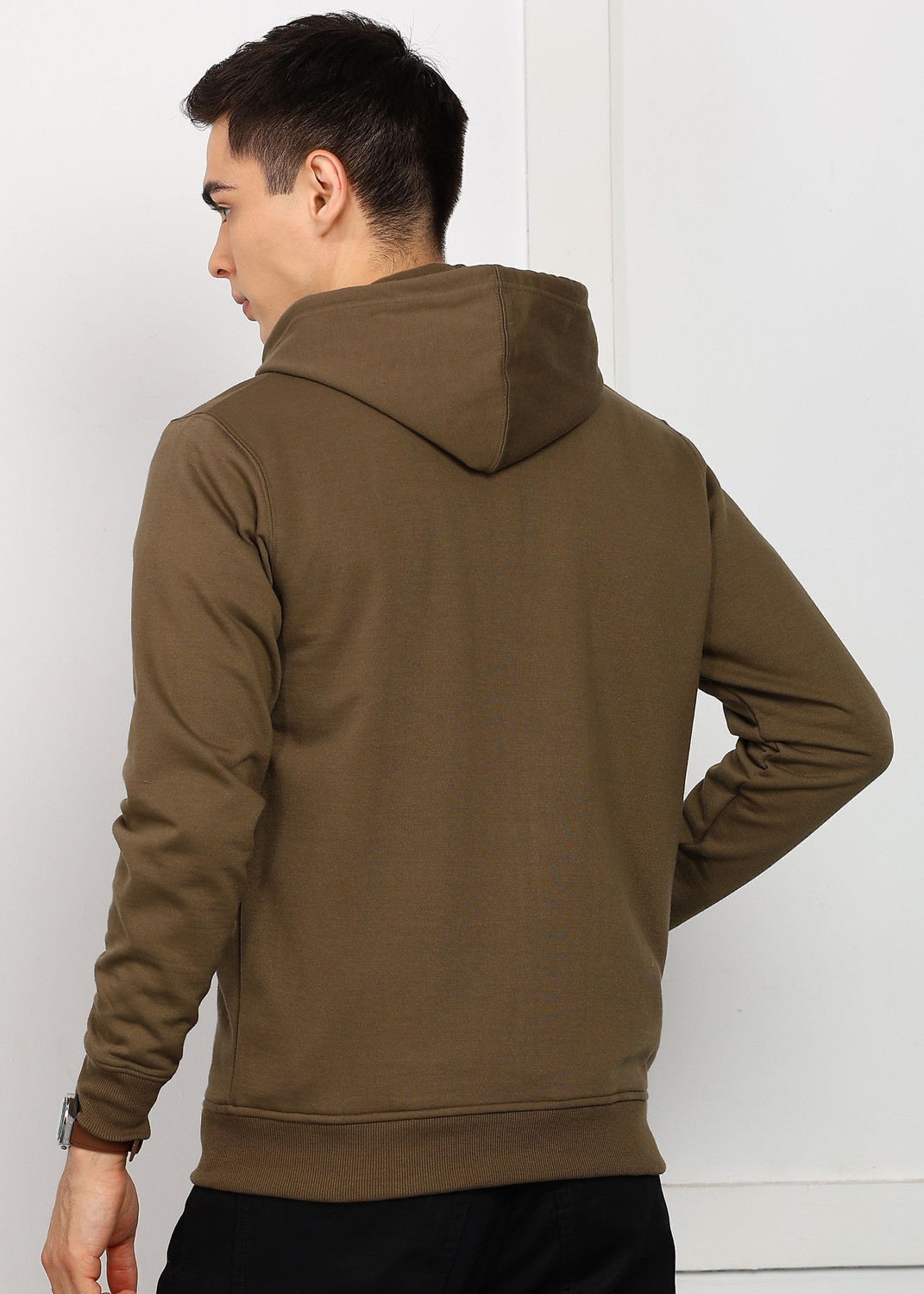 Image of Alan Jones Full Sleeve Solid Men Sweatshirt