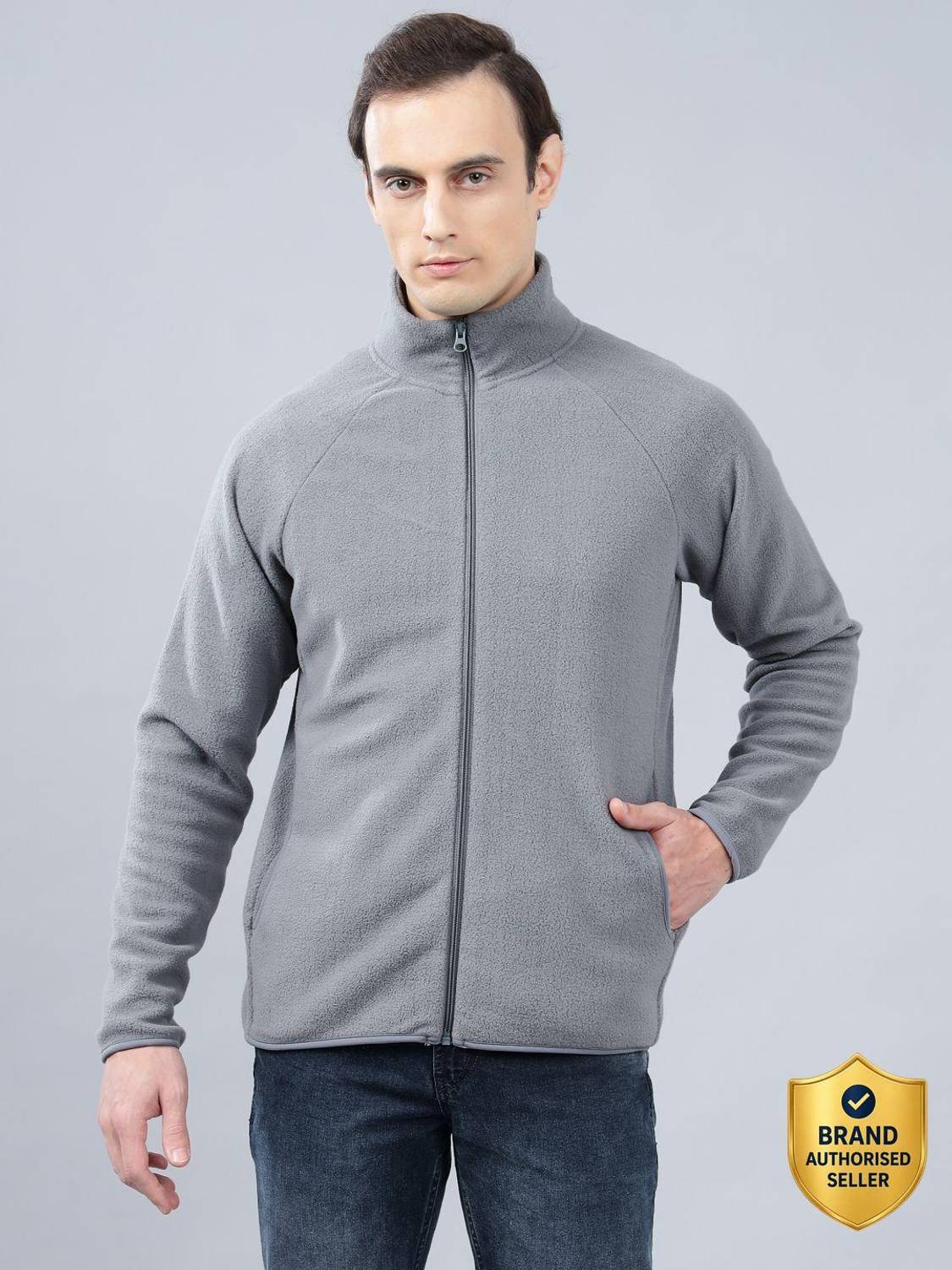 CANTABIL Full Sleeve Solid Men Sweatshirt