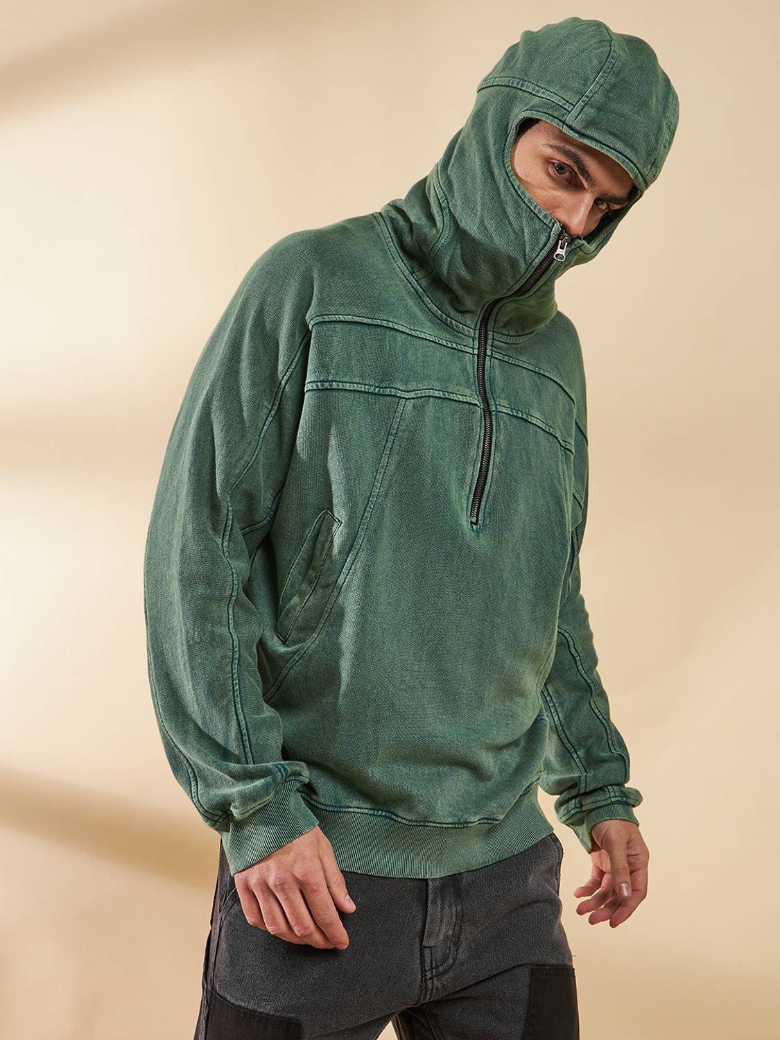 00’s archive FUGA ハイネック 多重zip hoodie xxs-aw23swe1448-fugazee-