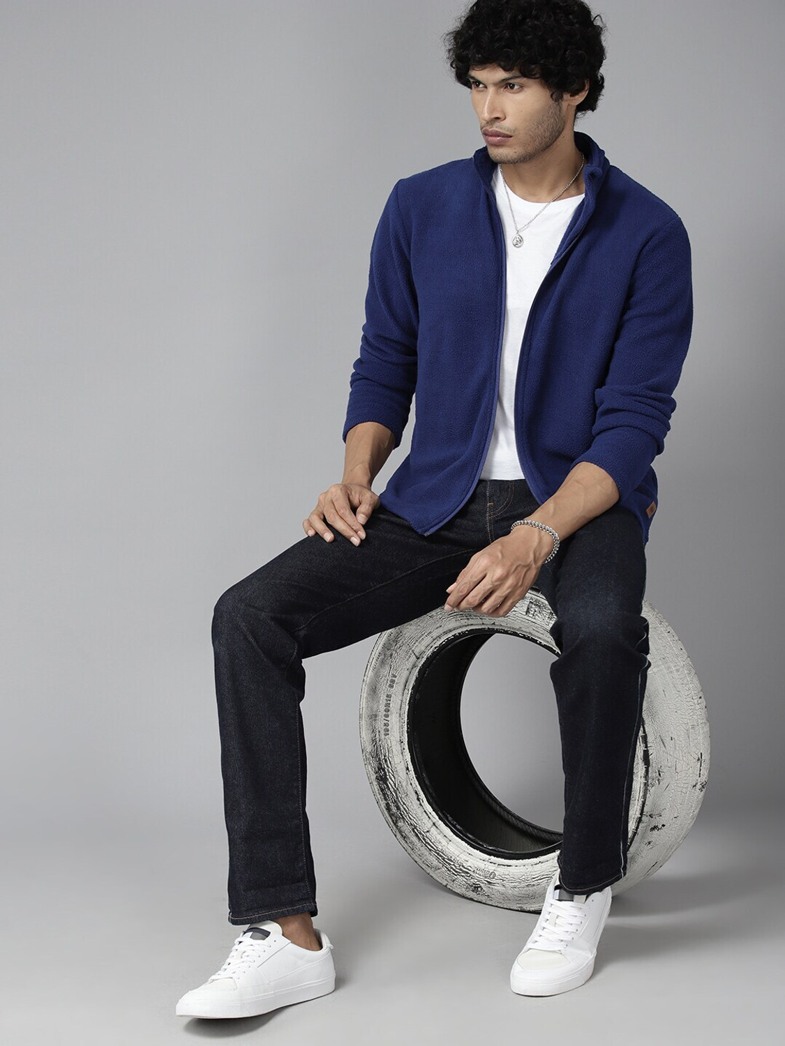 Image of Roadster Full Sleeve Solid Men Sweatshirt