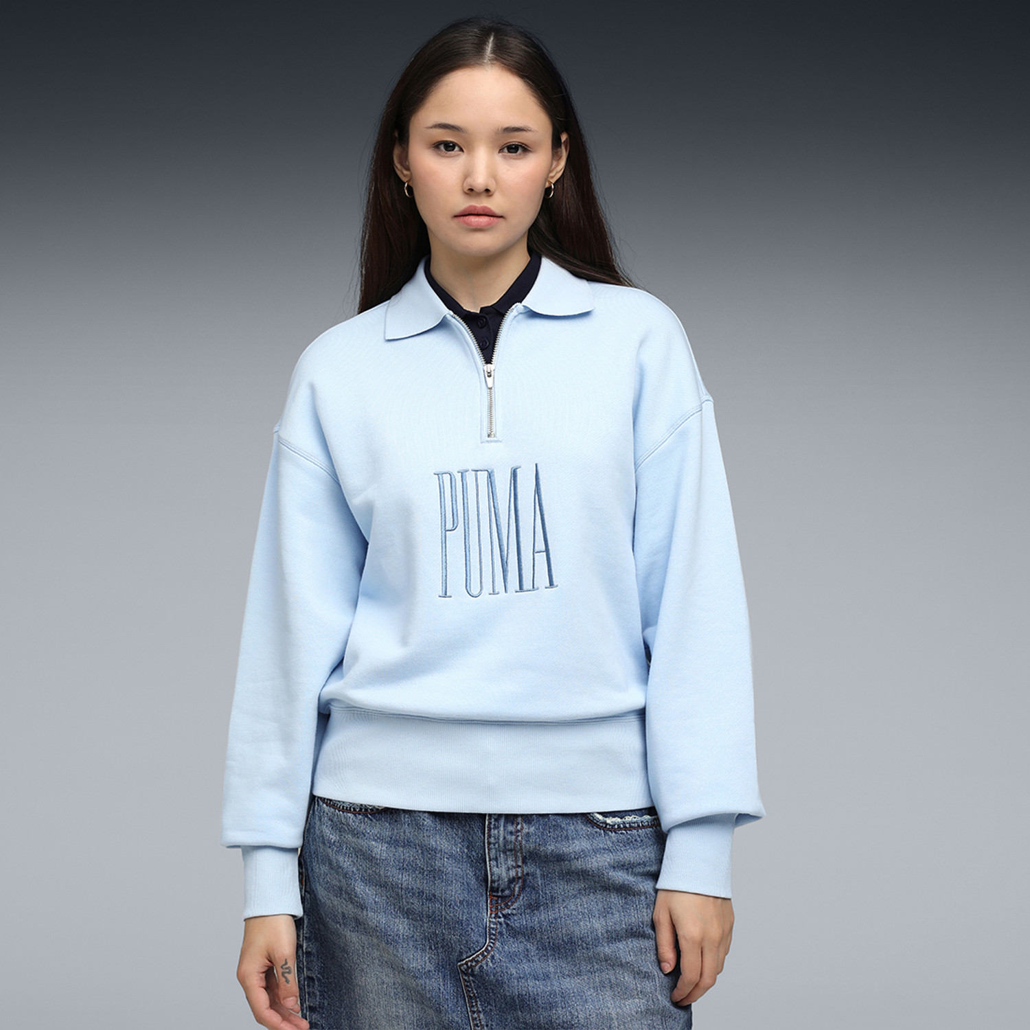 Image of PUMA Full Sleeve Printed Women Sweatshirt