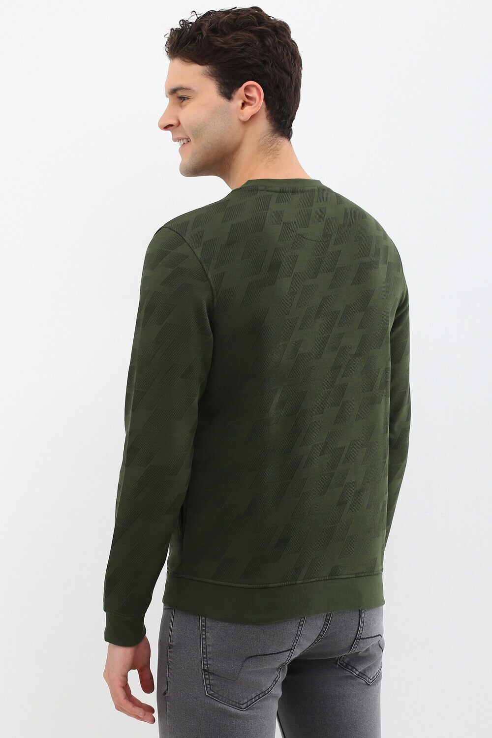 Image of Allen Solly Men Full Sleeve Printed Sweatshirt