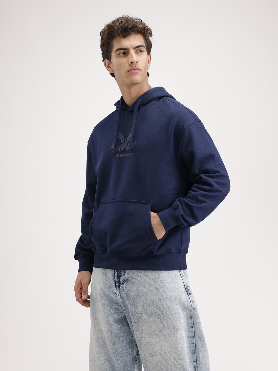 Image of WROGN Full Sleeve Printed Men Sweatshirt