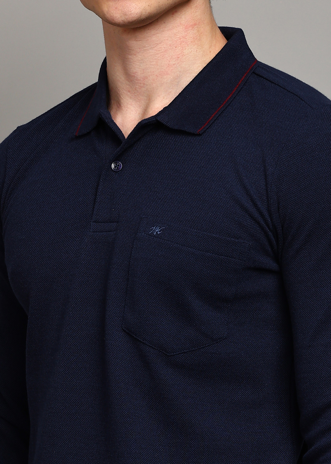 Image of MONTE CARLO Men Full Sleeve Solid Sweatshirt