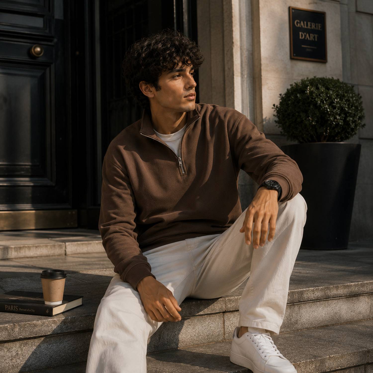 Clothy Full Sleeve Solid Men Sweatshirt - Image 5