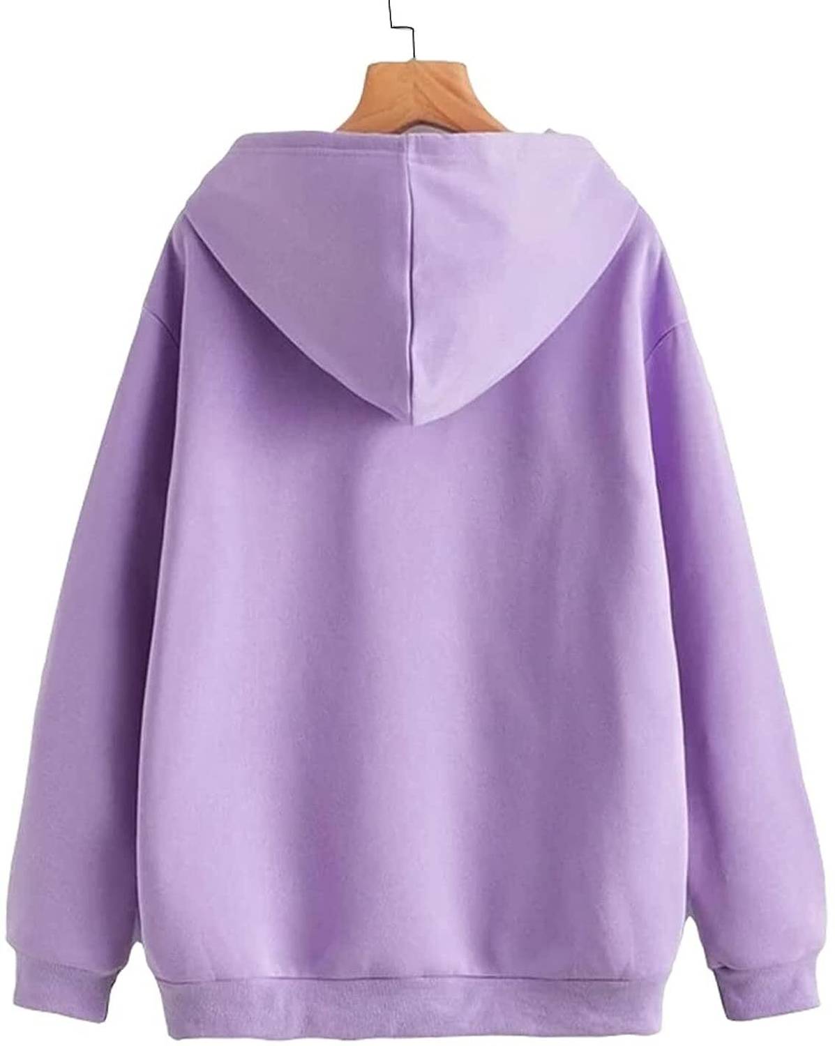 24Hour Fashion Women's Solid Hooded Sweatshirt - Image 4