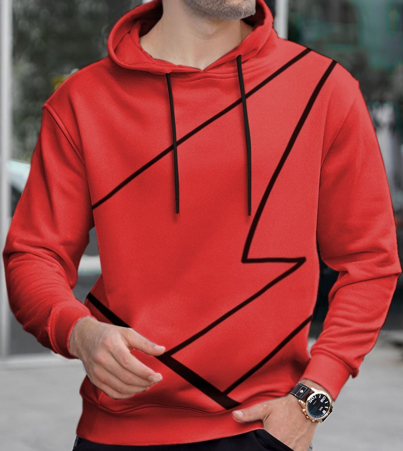 Image of KELONBRO Full Sleeve Printed Men Sweatshirt