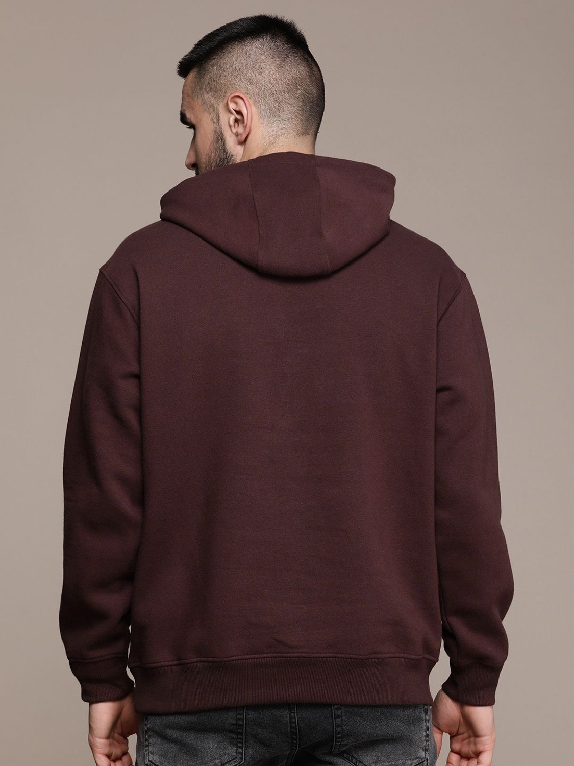 Image of Roadster Full Sleeve Solid Men Reversible Sweatshirt