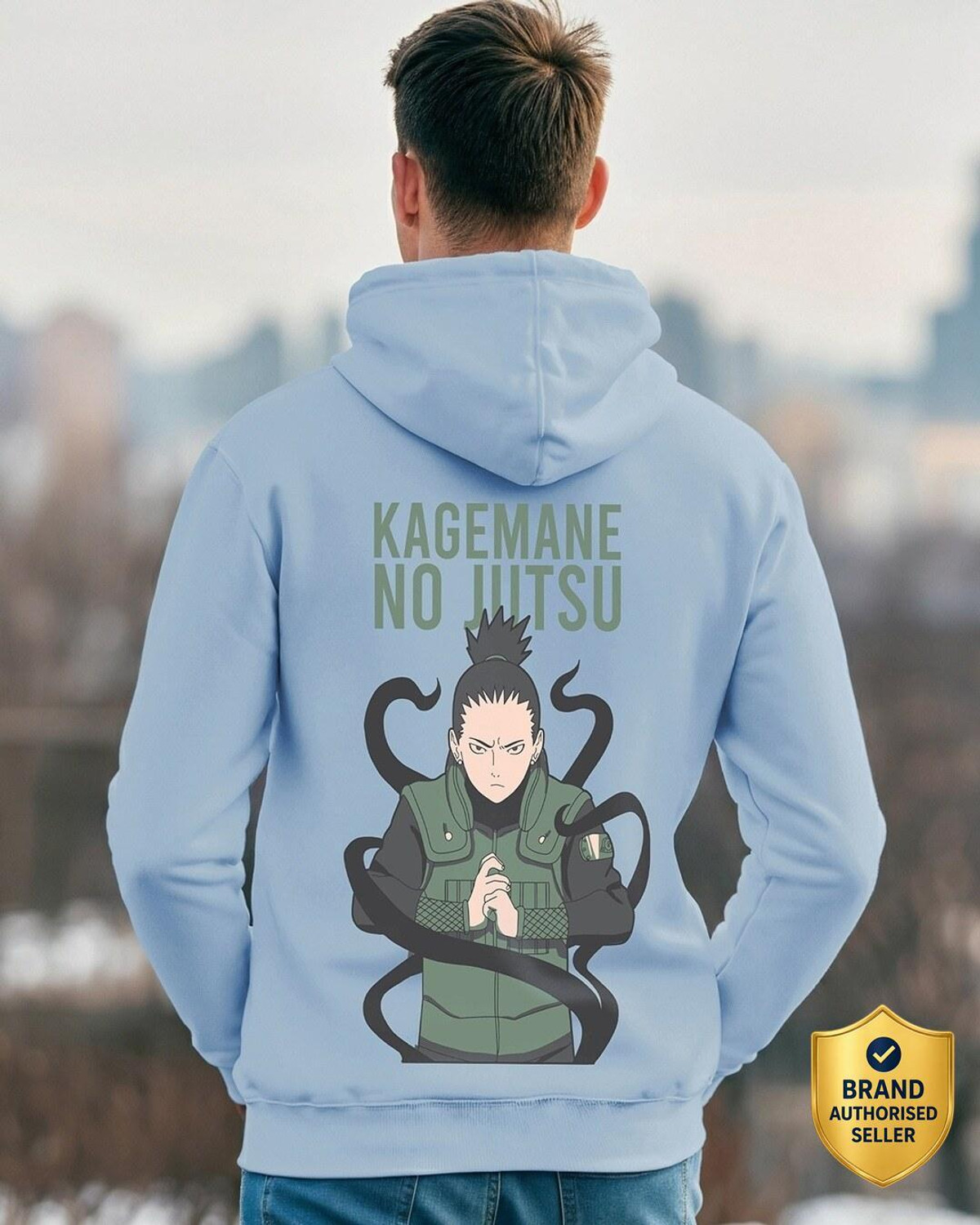 Image of BEWAKOOF Men Full Sleeve Graphic Print Hooded Sweatshirt