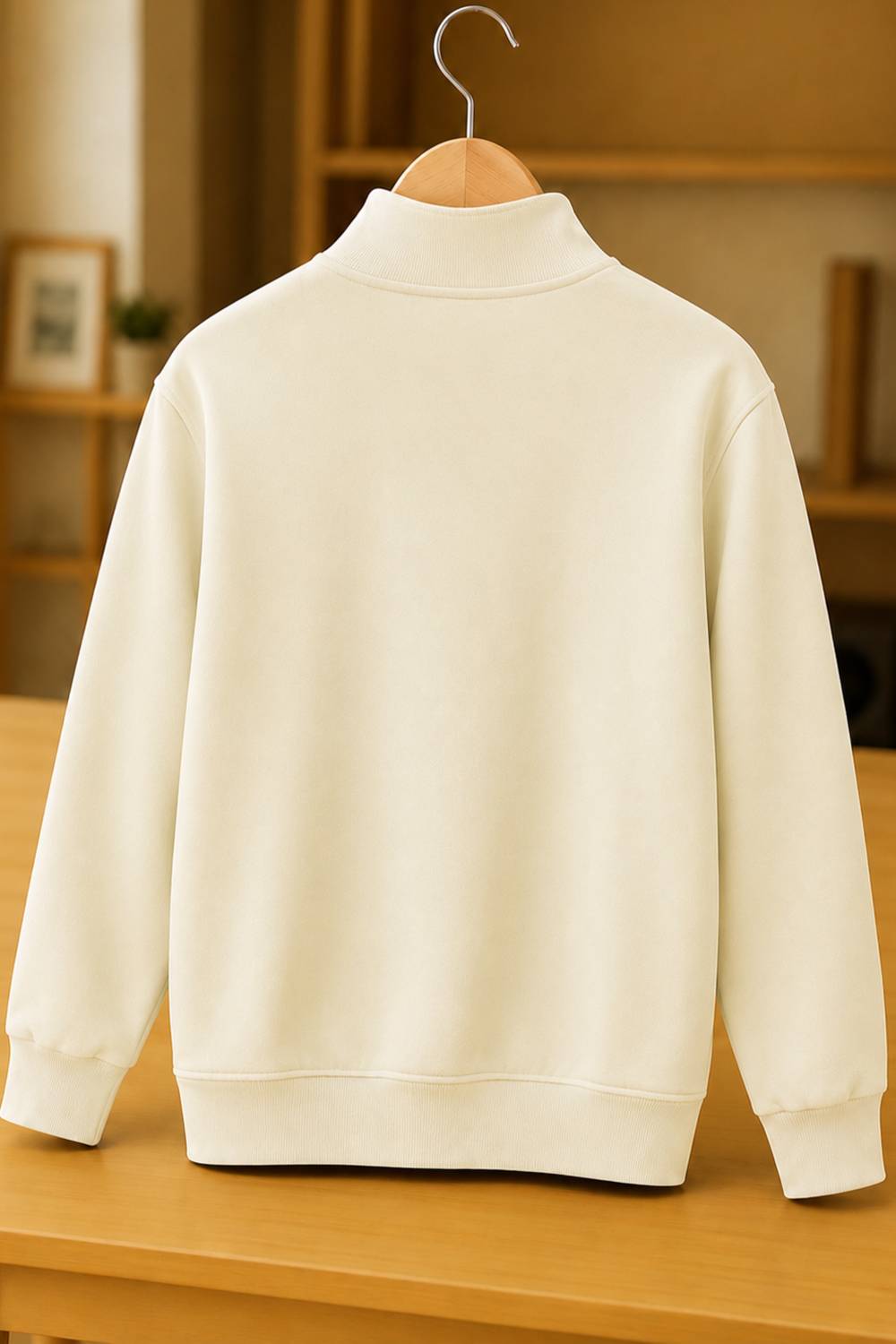 Fashion And Youth Full Sleeve Solid Men Sweatshirt - Image 2