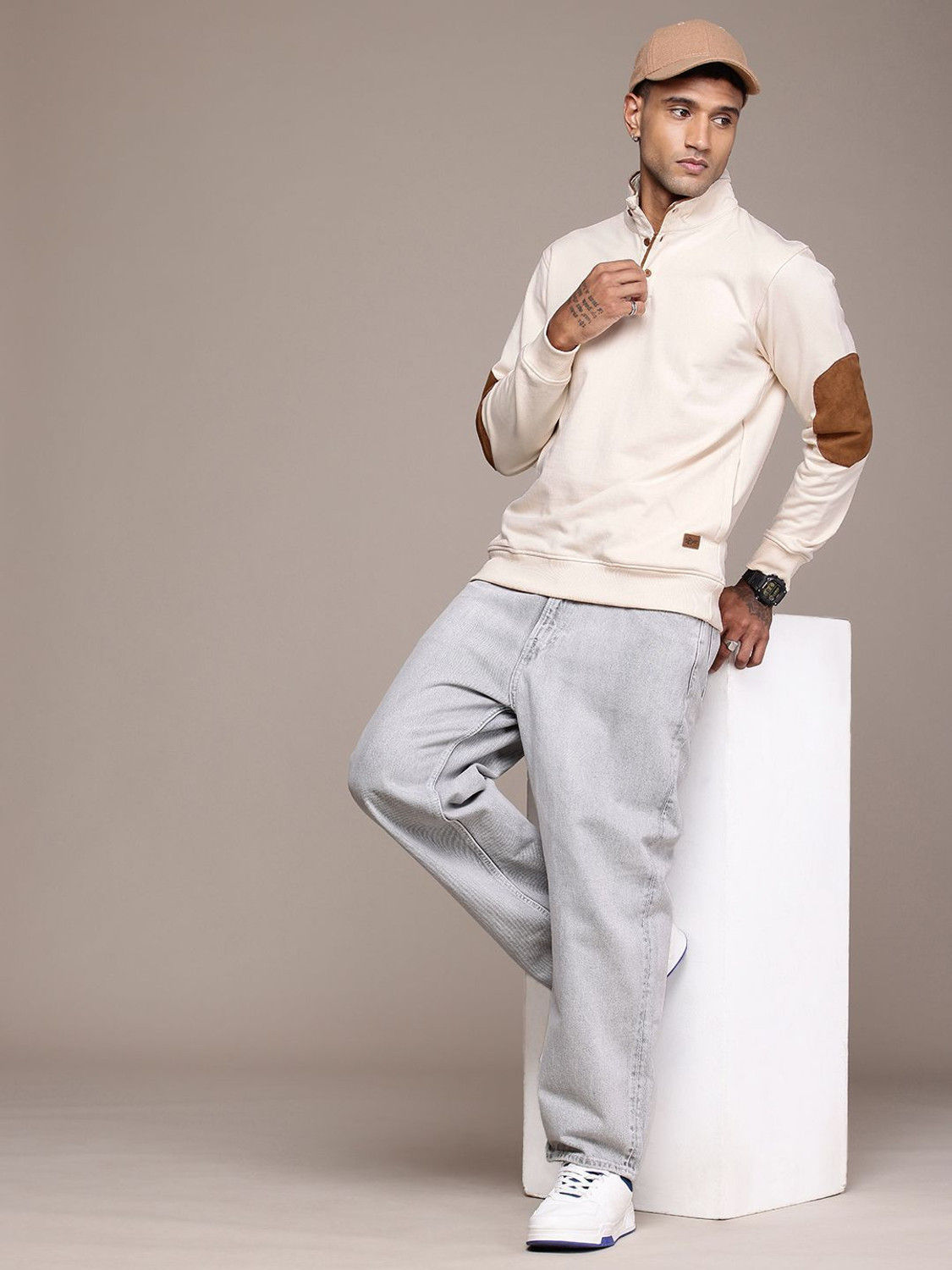 Image of Roadster Full Sleeve Solid Men Sweatshirt