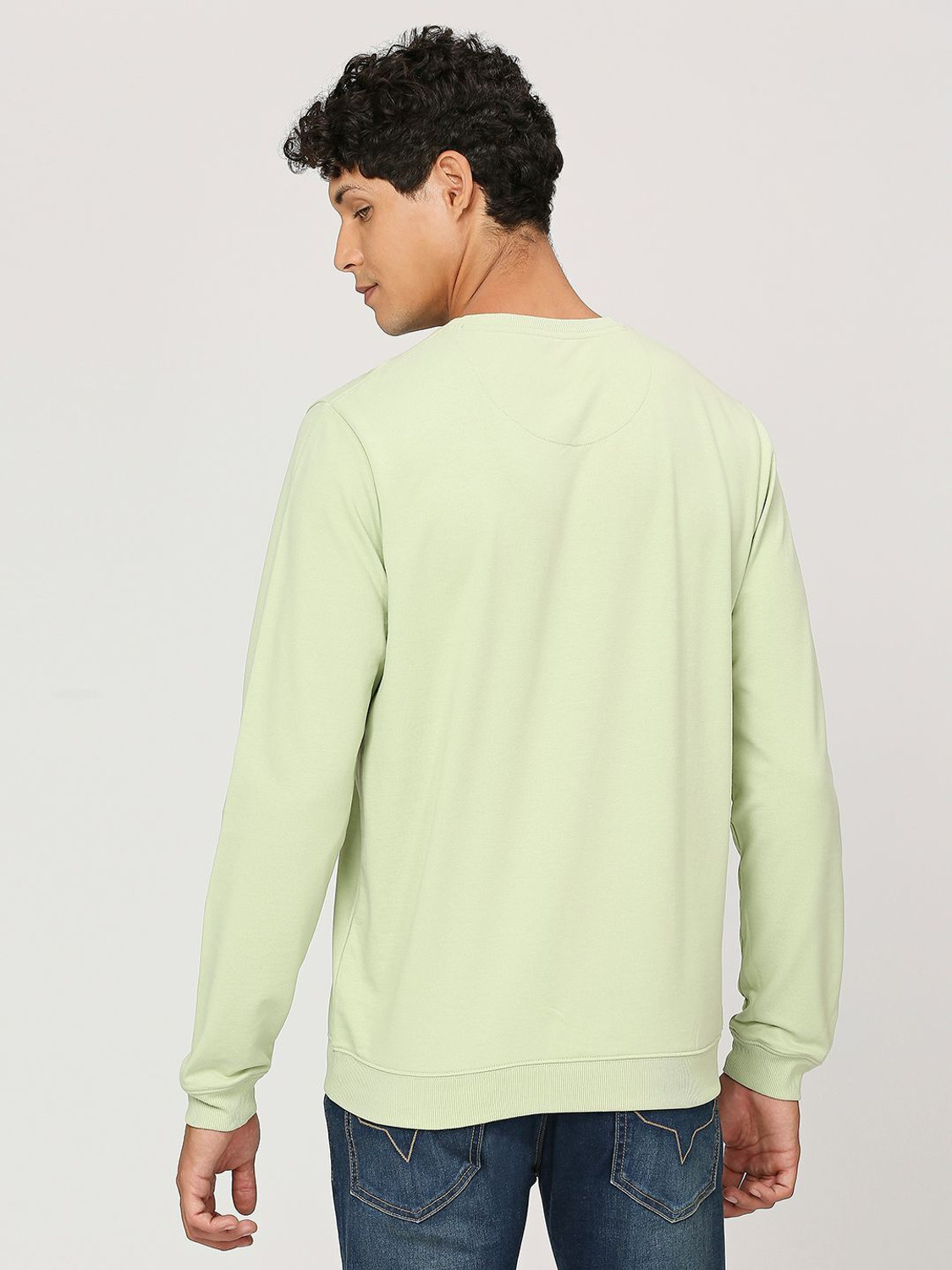 Image of Pepe Jeans Full Sleeve Solid Men Reversible Sweatshirt