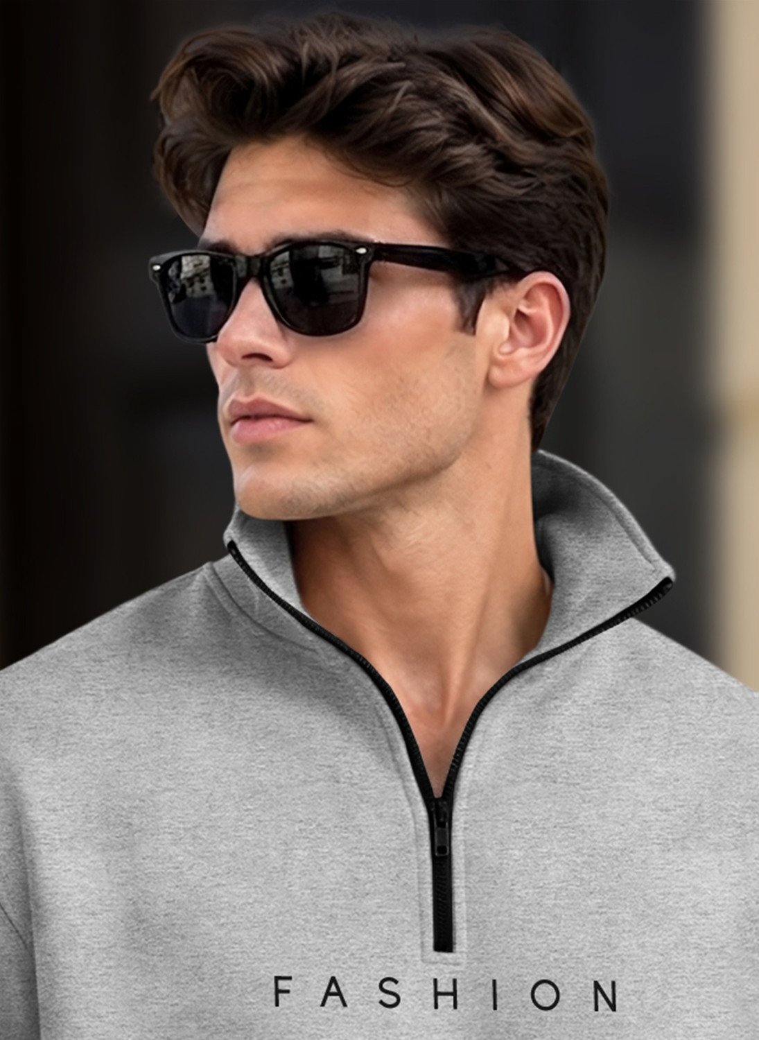 Image of ROCKSTERFASHION Men Full Sleeve Printed Sweatshirt