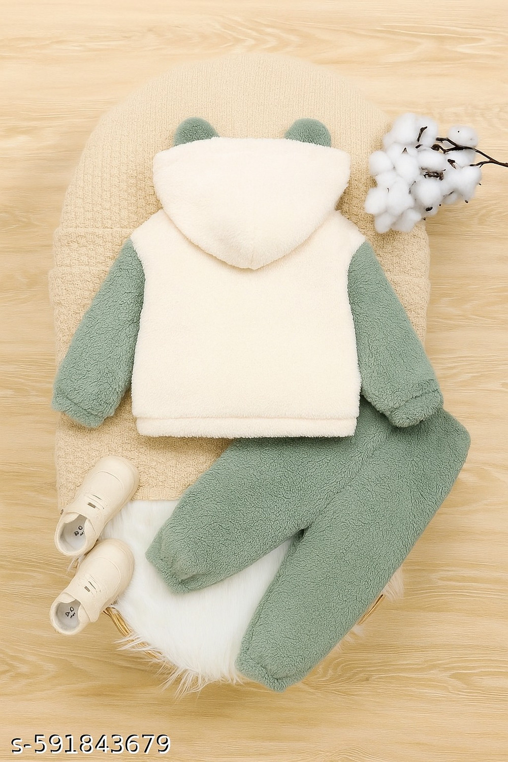 Image of VYNIX Full Sleeve Self Design Baby Boys Sweatshirt