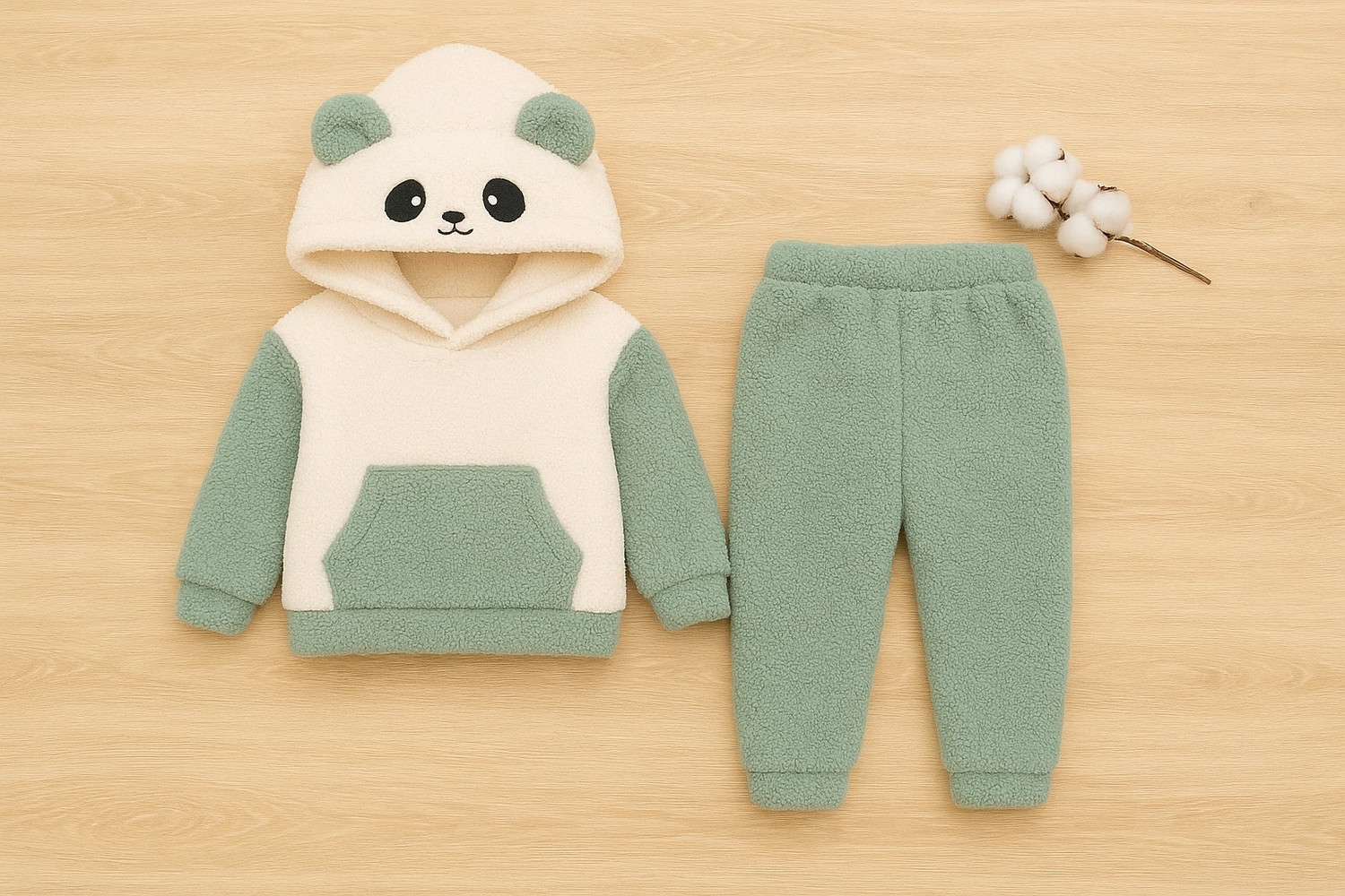 Image of VYNIX Full Sleeve Self Design Baby Boys Sweatshirt