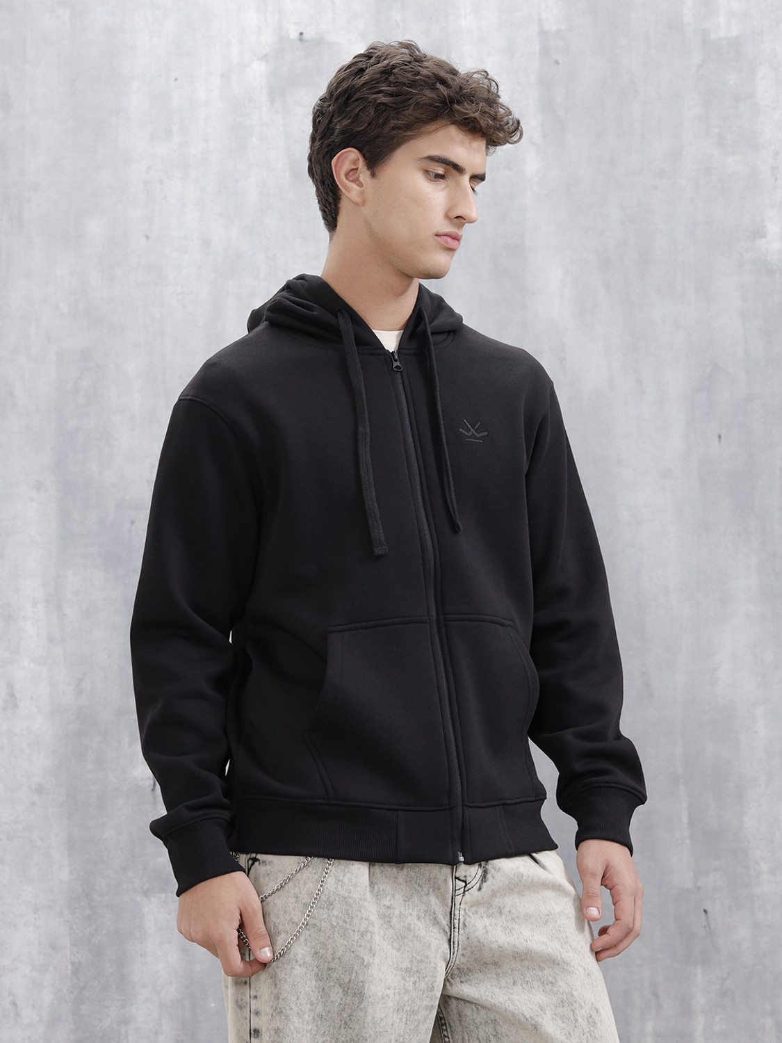 Image of WROGN Full Sleeve Solid Men Sweatshirt