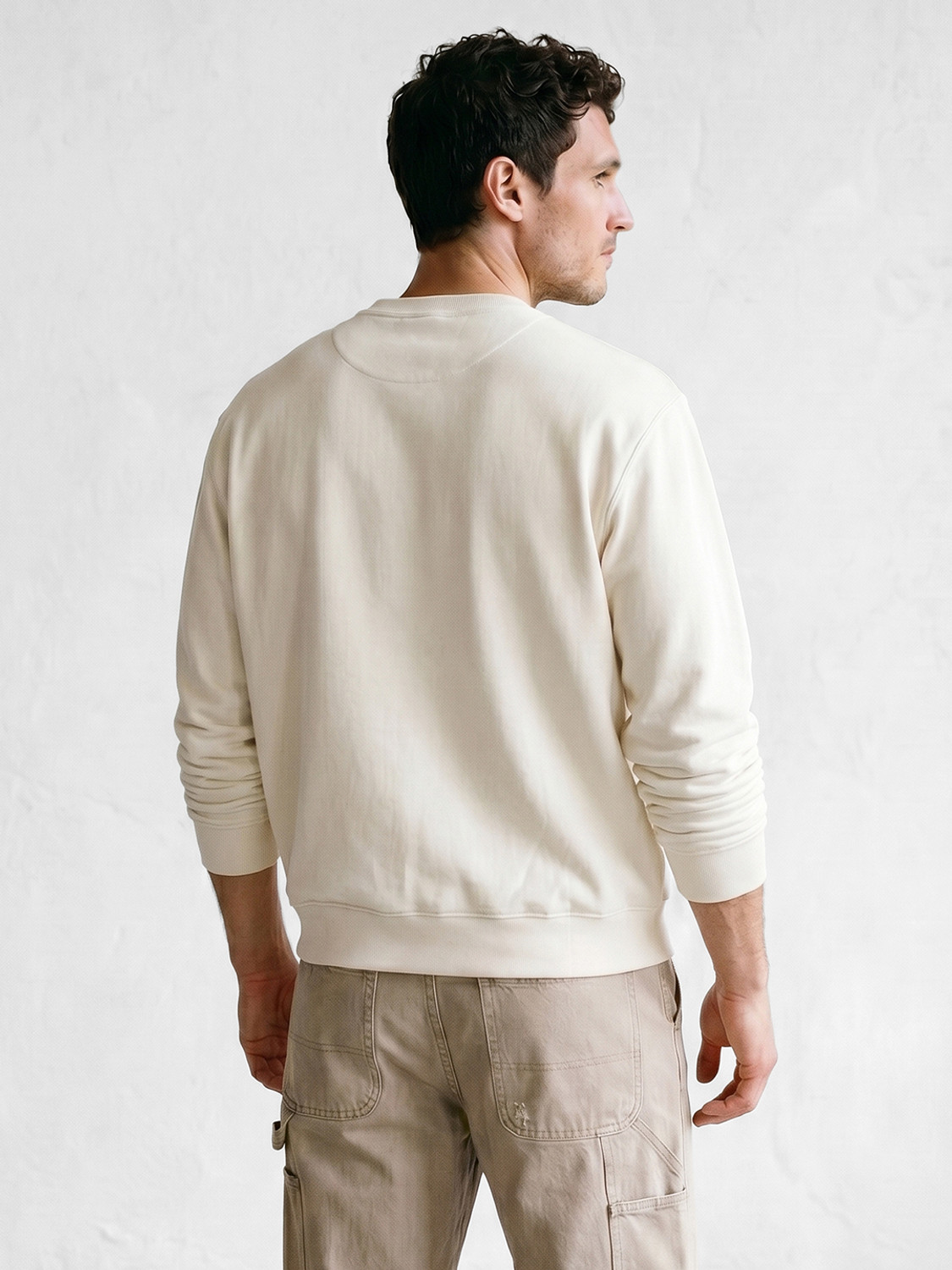 Image of WROGN Full Sleeve Solid Men Sweatshirt