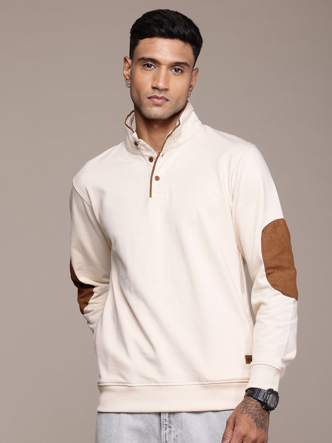 Image of Roadster Full Sleeve Solid Men Sweatshirt