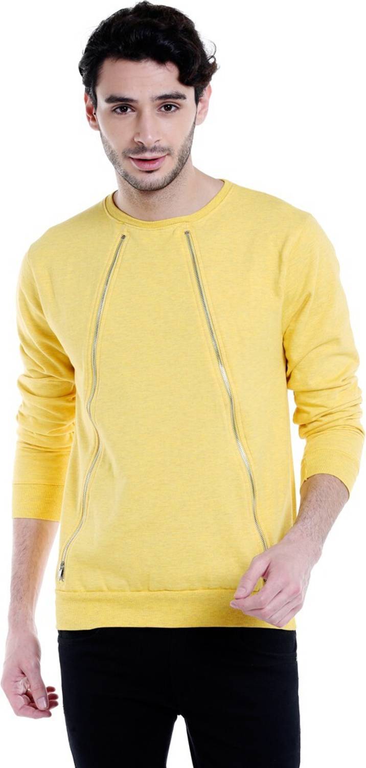 CAHOOT Full Sleeve Solid Men Sweatshirt