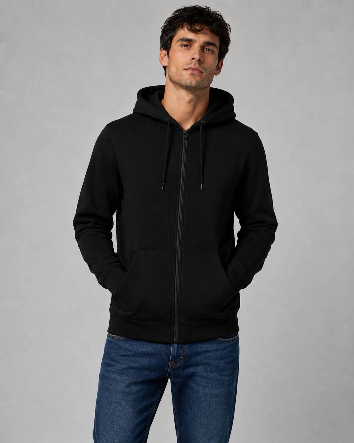 TENRUN Full Sleeve Solid Men Sweatshirt - Image 1