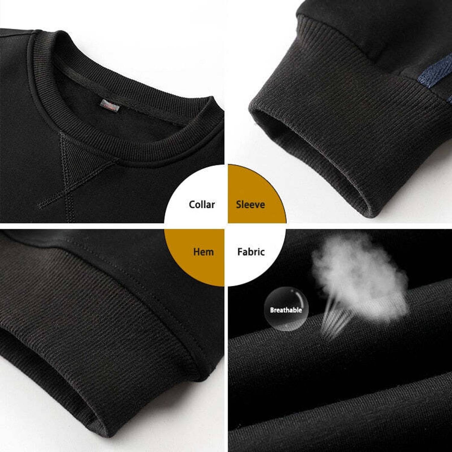 CRUNCHYWEAR Full Sleeve Solid Sweatshirt - Image 5